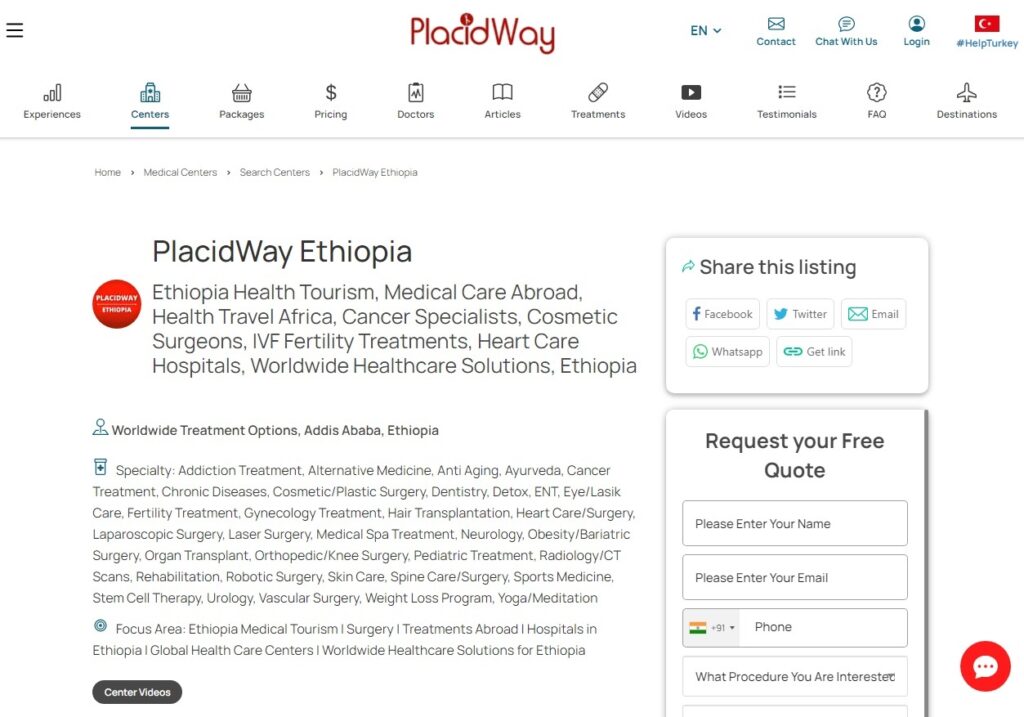 Placid way Ethiopia